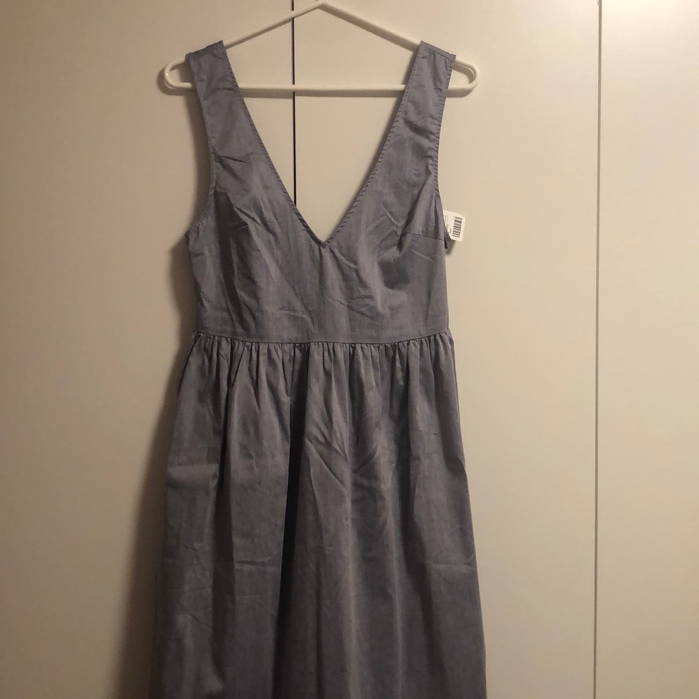 Urban Outfitters | Blue Plunging Neck Dress | 4